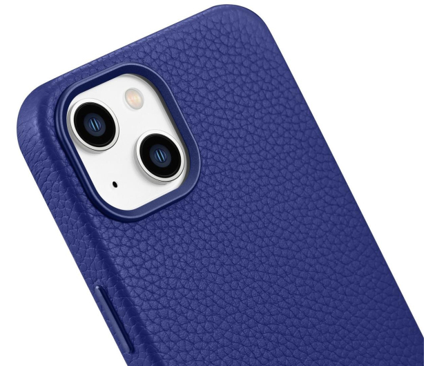 iCarer Litchi Leather Case do iPhone 14 Plus (MagSafe) granatowy - 1201098 - zdjęcie 8